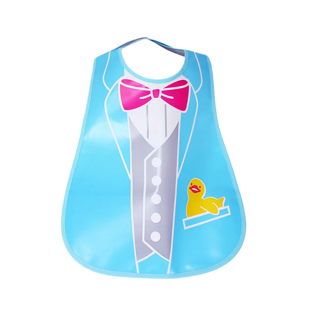 Регулируемый Водонепроницаемый мультфильм Животные рулон Слюнявчики с