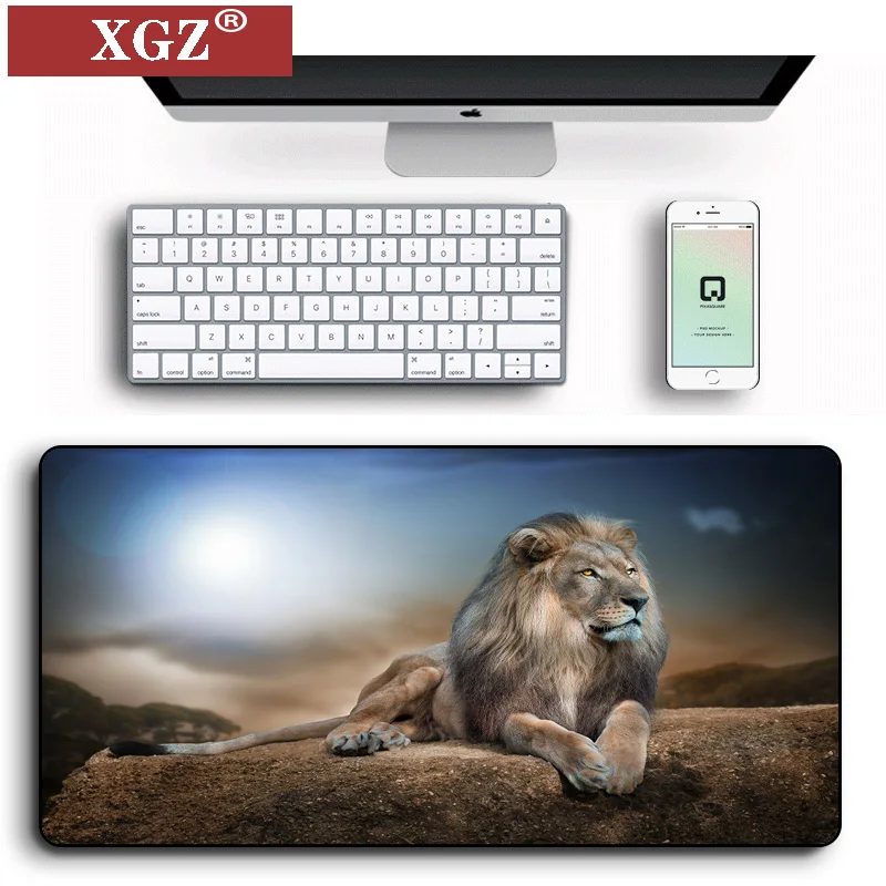 Коврик для мыши XGZ Lion 90x40 см ноутбука компьютера блокировки игровой коврик