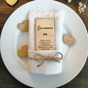 Деревянная прямоугольная сиденье для празднования годовщины вечевечерние НКИ, сиденье для шафера, Ретро сиденье для свадебного шафера