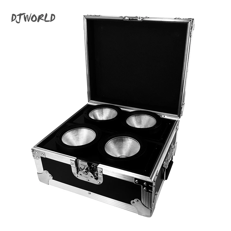 Djworld 2 глаза 200 Вт LEDCOB ослепляющий свет с Flightcase холодный и теплый белый цвет для ТВ шоу вечерние сиденья зрителя
