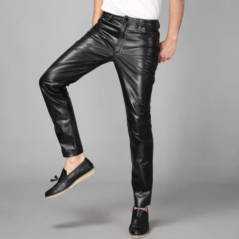 Брюки Карандаш мужские прямые полной длины модные повседневные брюки из