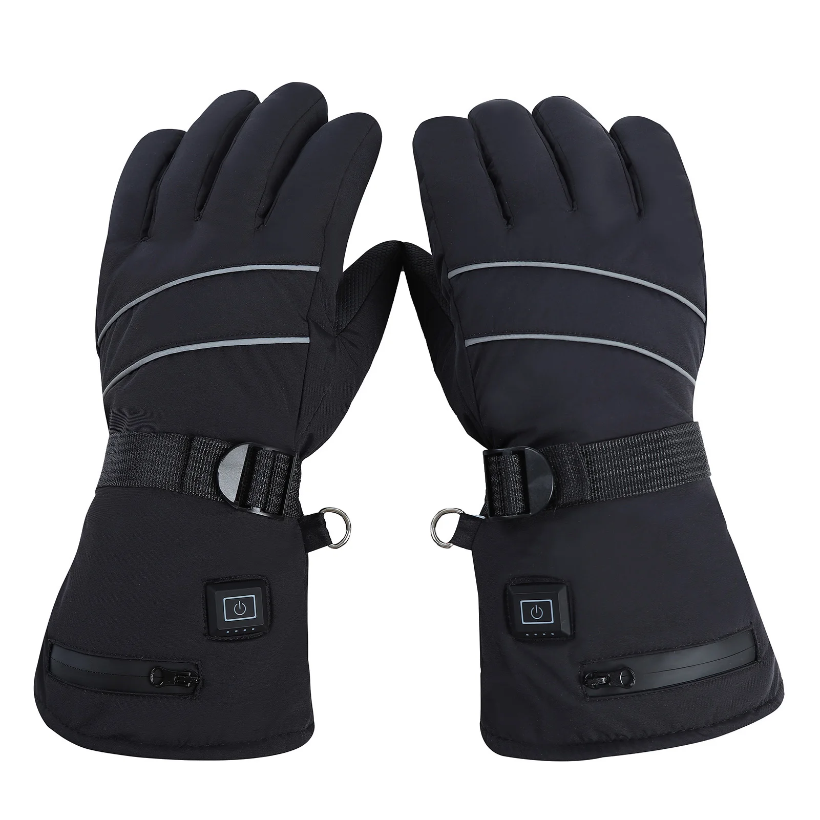 

8.4V USB Rechargeable Battery Warm Self Heating Ski Gloves Winter Snowmobile Riding Electric Heated Gloves Hand Warmer Mittens