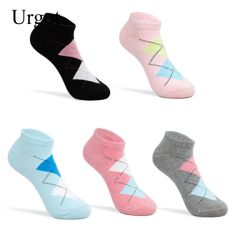 

Urgot 6 Pairs Women's Cotton Socks Spring Summer Shallow Mouth Ankle Socks Sweat Breathable Casual Women Socks Factory Wholesale