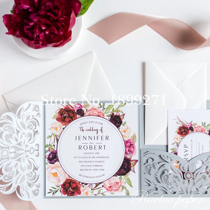 1 шт. образцы серые квадратные Цветы три сложения индивидуальные бумаги оптом