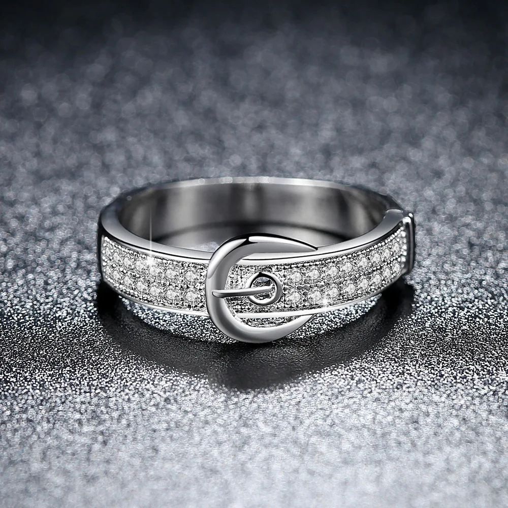 D15 Mini-belt-shaped couples quit the Korean version of the simple belt ring