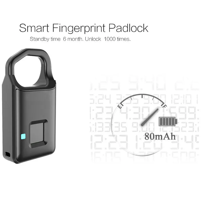 Умный умный замок работающий по отпечатку пальца бесключевая Анти кражи