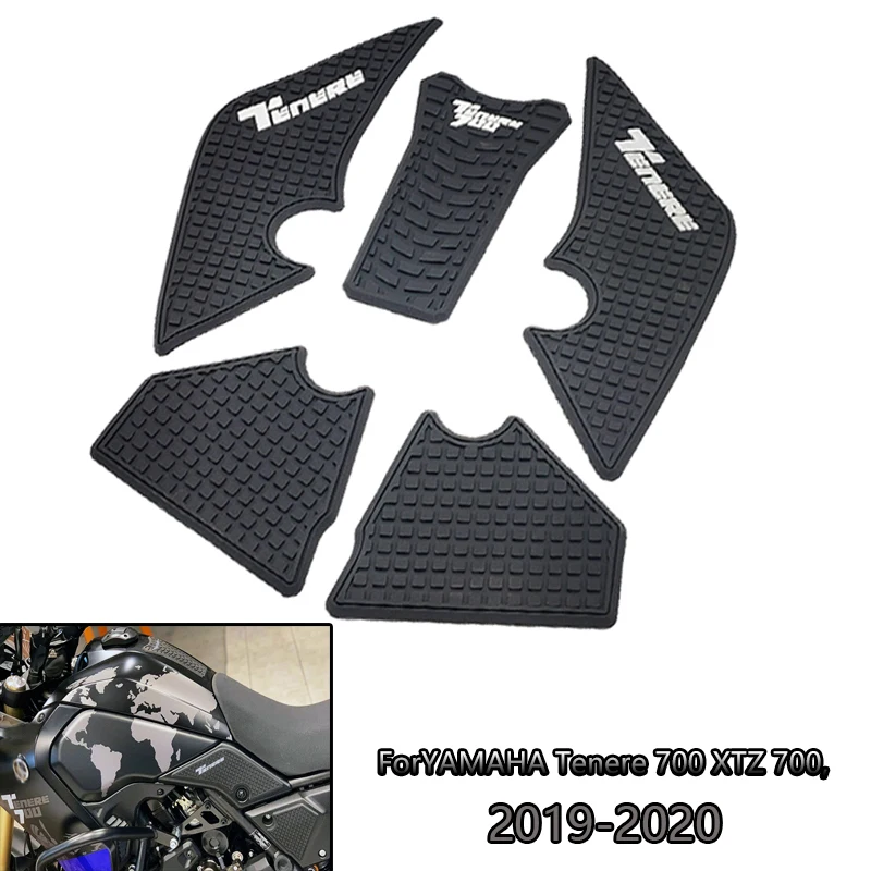 

ForYAMAHA Tenere 700 XTZ 700 Motorcycle Anti-slip Sticker Side Fuel Tank Decal Waterproof Pad Rubber Sticker 2019 2020