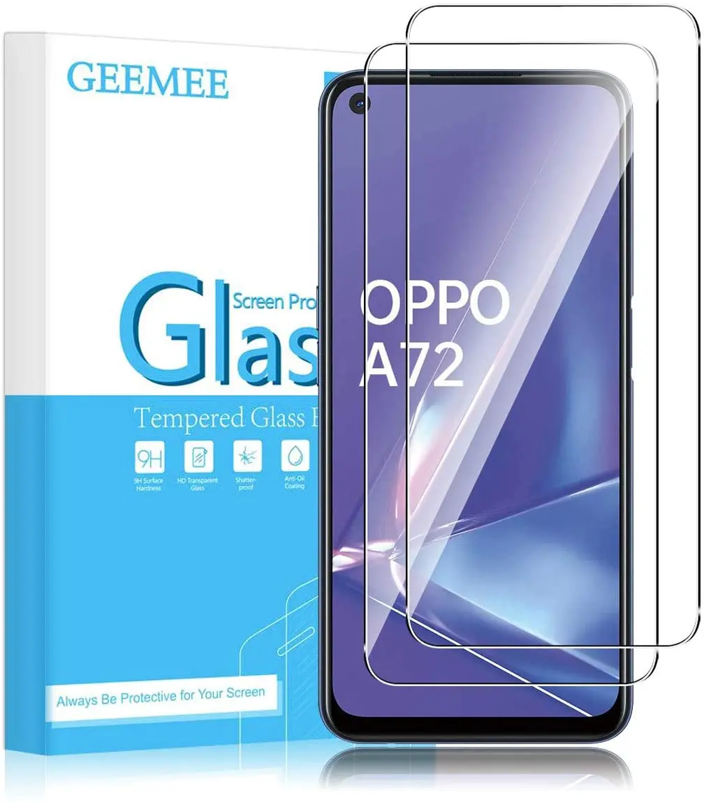 

GEEMEE for Realme 6/OPPO A74 5G/A54 5G /A73 5G/OPPO A72 / OPPO A52 / OPPO A53 5G Screen Protector, 9H Hardness Tempered Glass