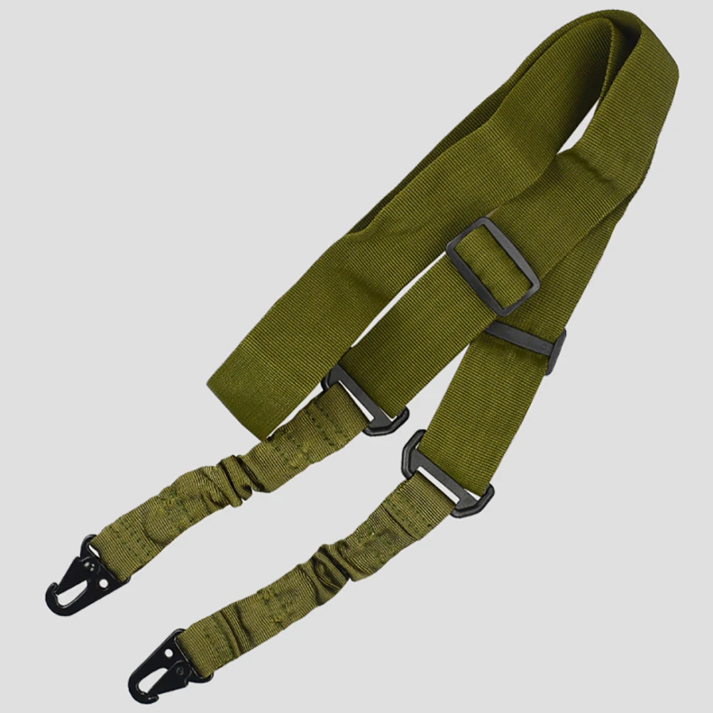 

Outdoor 2 Single Point Sling Bungee Strap Safety Nylon Belt Rope with Metal Hook for Hunting