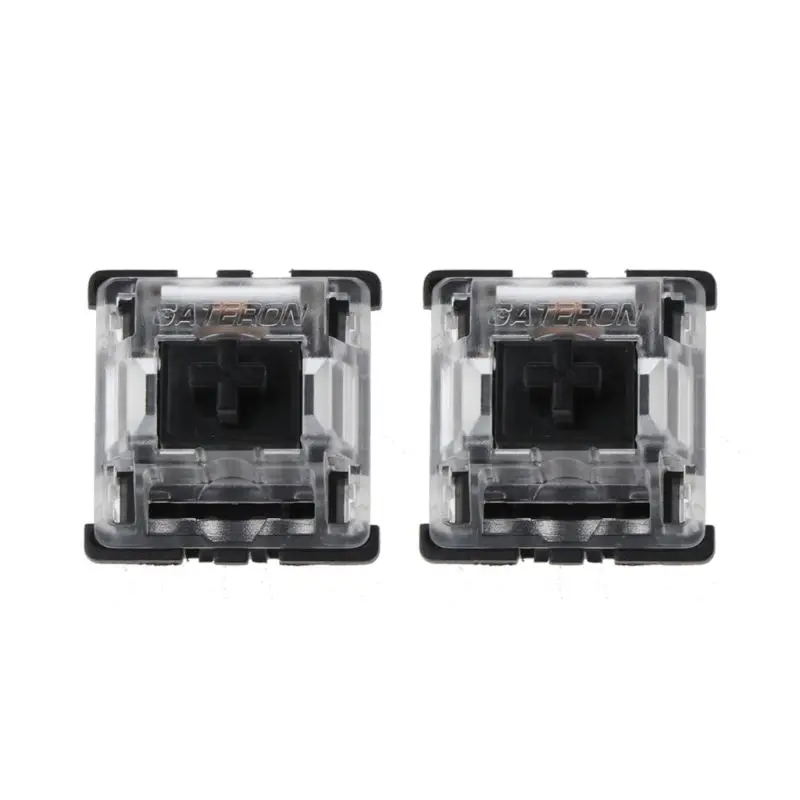 

10Pcs/pack Mechanical Keyboard Gateron MX 3 Pin Black Switch Transparent Case for Keyboard Cherry MX Compatible