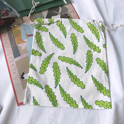 Корейский ulzzang Харадзюку Мультфильм Drawstring Женская Новая мода Портативный Путешествия Повседневная Женская Drawstring Карманный - Цвет: 15