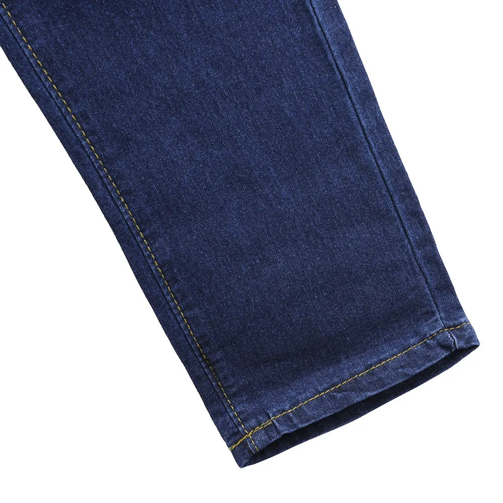 Обтягивающие однотонные джинсы женские длинные с карманами сексуальные