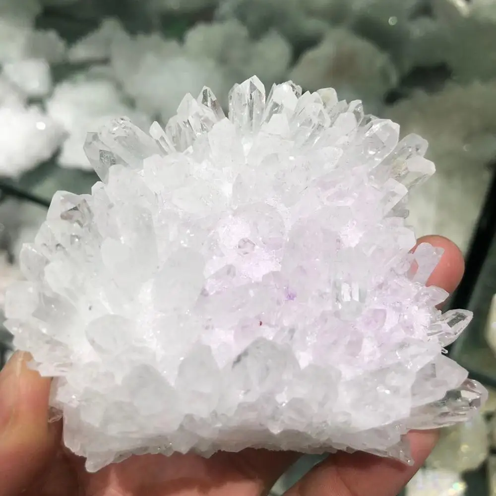

Natural white crystal clusters, and Reiki are crystalline healing energies, healing powers