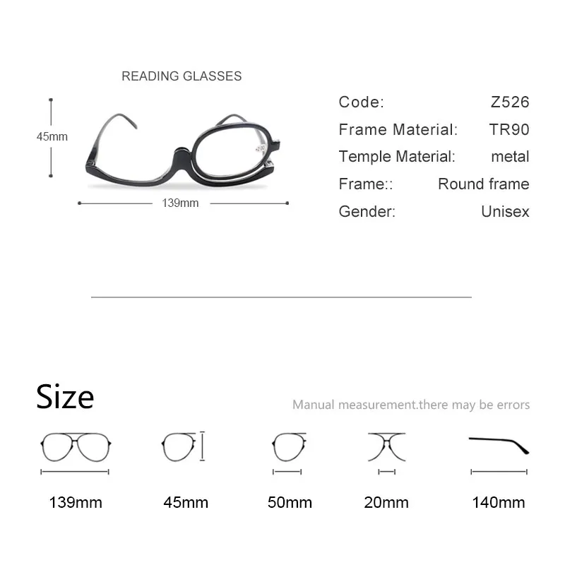 Складные женские очки для чтения макияж складные глаз винтажные оправа из