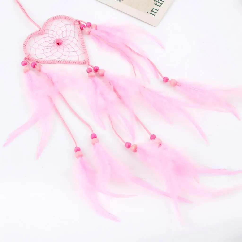 1 шт. творческий в форме сердца перья Ловец снов брелок стене висит декоративные