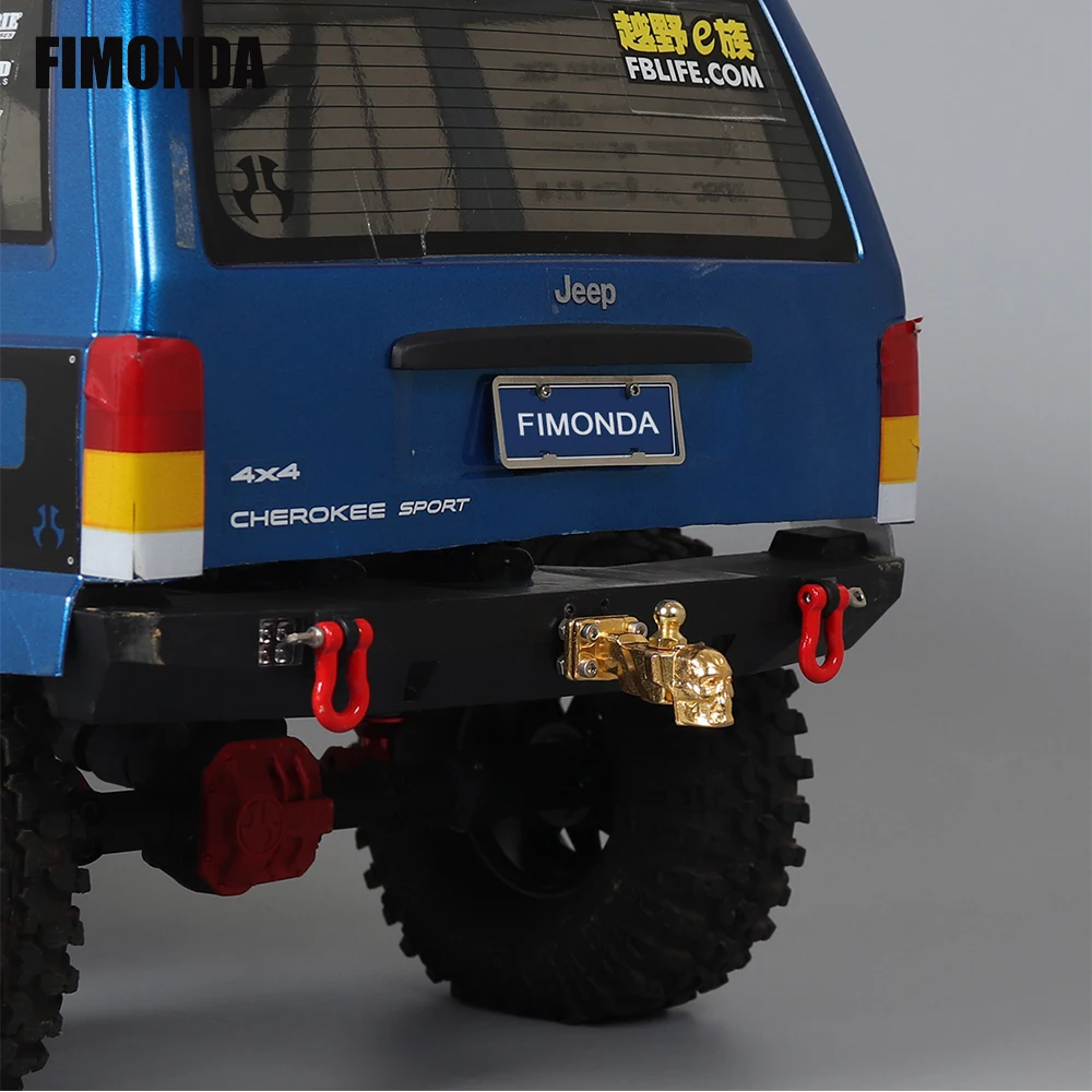 FIMONDA череп буксировочный крюк металлический прицеп крепление для 1/10 RC Crawler Traxxas TRX4