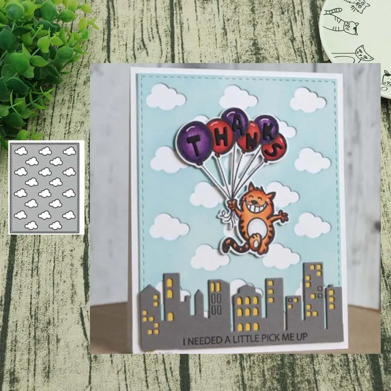 Металлические штампы для вырезания облаков фоновая вырезанная форма украшения