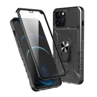 camera lens protect case for iphone 13 pro max 12 pro built in screen protector military grade bumpers slot card kickstand cover