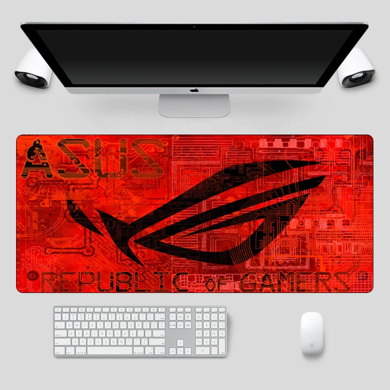 Мода 90x40 см большой ASUS игровой коврик для мыши Республика геймеров клавиатура с