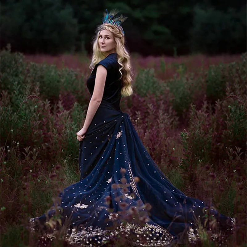 Марди Гра кварцевый кристалл мистик луна гребень для волос Хрустальный головной