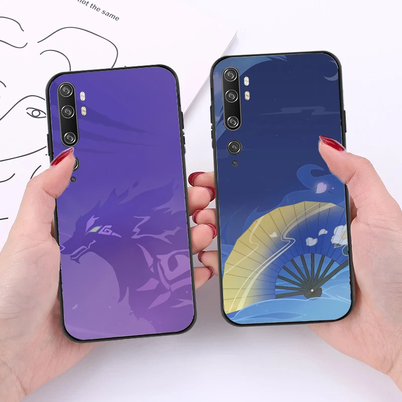 

Phone Case For Xiaomi Note 10 Lite Pro 10 11 Lite Pro Ultra 10S Genshin Impact Carcasa Soft TPU Cases Funda Coque