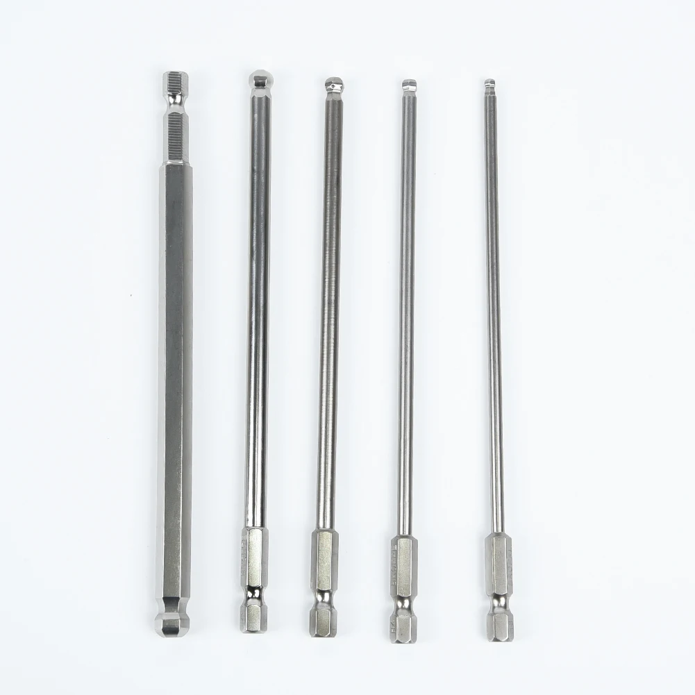 

5pcs 150mm Magnetic Drill Screwdriver Set Bits Screw Driver Hex Shank Bit Imported Material S2 Ball Head Hand Tools