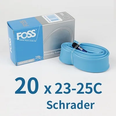 FOSS Bicycle Inner Tube 16/18/20/24/26/27.5/29 Inch 700C Tube Road Bicycle MTB Mountain / Folding Bike TPE Rubber Tube Taiwan - Color: 20x23-25C AV