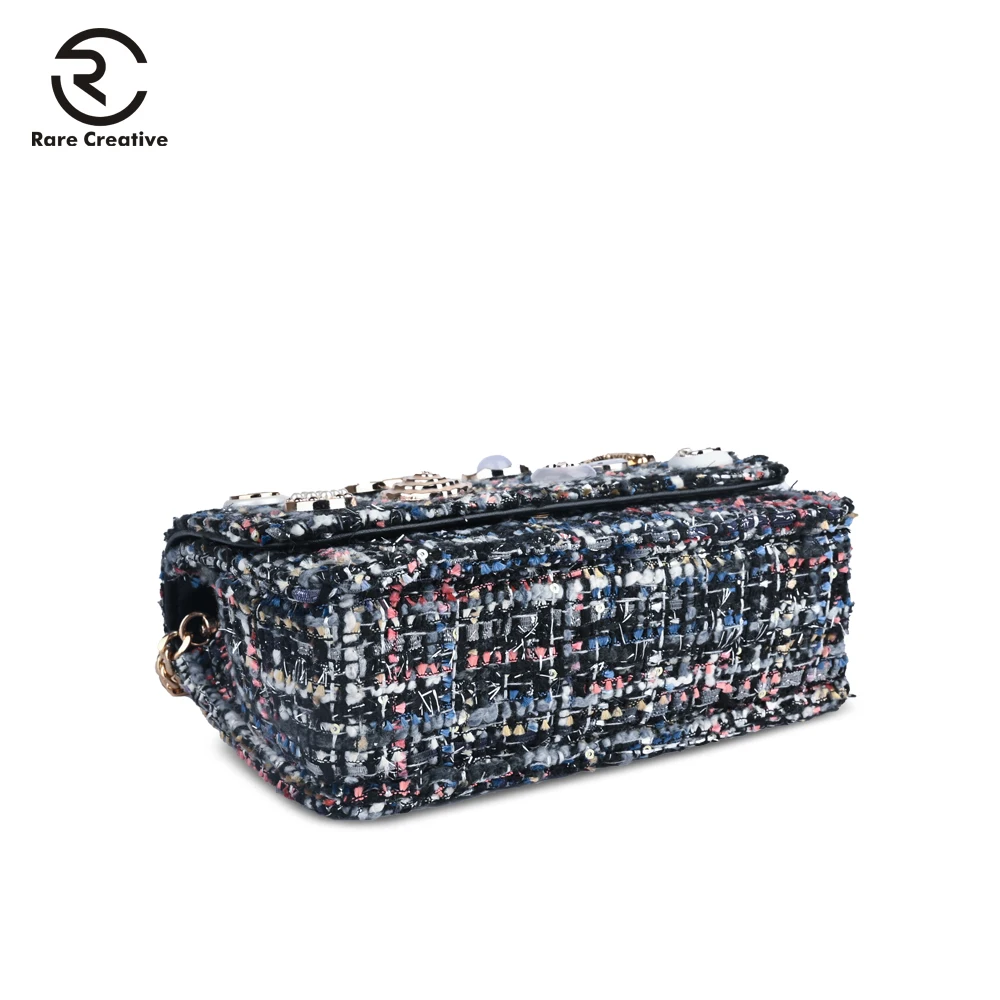 Редкая креативная модная женская дизайнерская сумочка шерстяная сумка