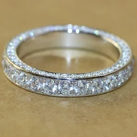 trendy finger ornament stylish female whole ring full rhinestone zircon ladys finger ornaments women girls jewelry