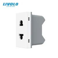 livolo diy parts standard 2pins power socket2pins plugs%ef%bc%8c16a 2 pins socekt module list