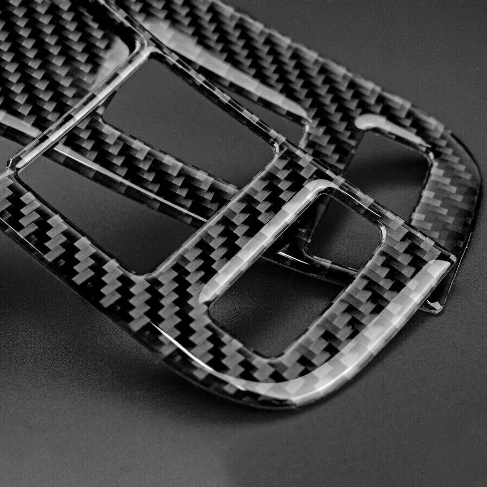 

2pcs Car Sticker Carbon Fiber Cover Decor For Chevrolet Camaro 2013-2015 Window Control Switch Panel Practical