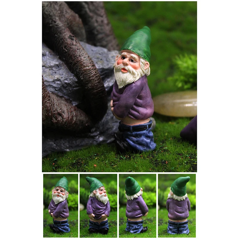 

1/4pc Mini Drunk Gnome Dwarfs Funny Resin Statue Cute DIY Bonsai Decoration For Desk Outdoor Garden Sculpture Decor Dropshipping