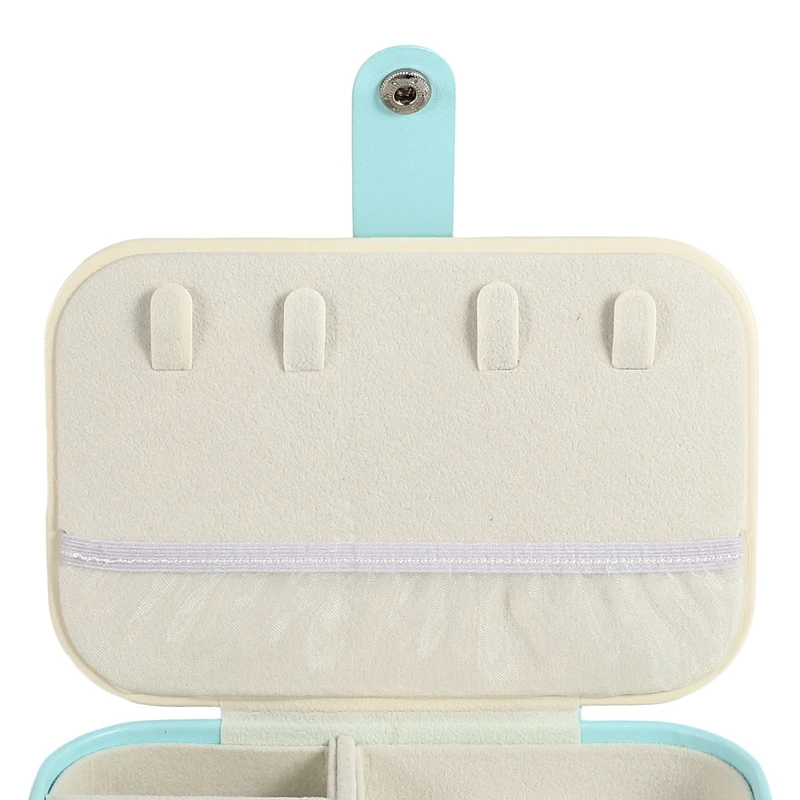 

Portable Women Jewelry Box Storage Organizer Girls Travel 2-Layer Rectangle Earrings Ring Necklace Carrying Case Gift Boxes