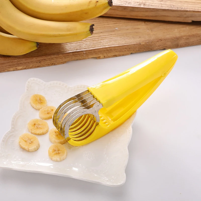 

Stainless Steel Blade Banana Slicer Salad Chopper Cucumber Ham Are Available Home Kitchen Gadgets Accessories