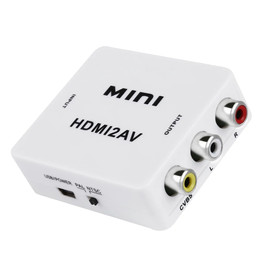 Мини HDMI К AV/CVBS L/R видео адаптер HDMI2AV NTSC PAL выход 1080P | Инструменты