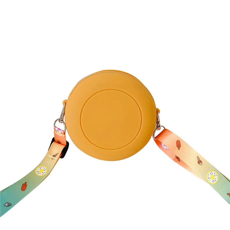 Резиновый мультяшный кошелек для маленьких детей милая сумка через плечо в форме