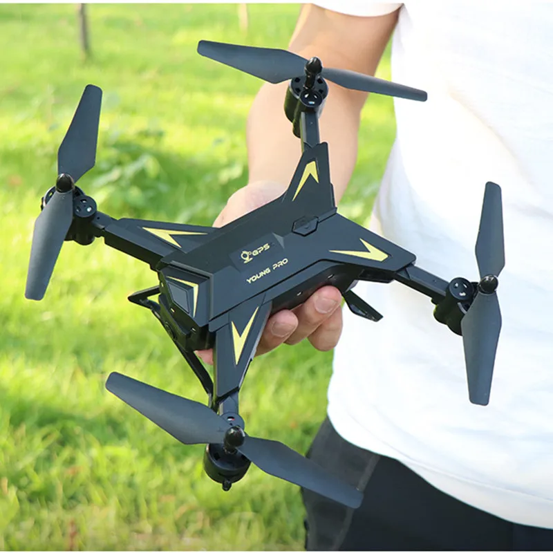 Складной Квадрокоптер KY601G с GPS и HD камерой 4K Дистанция управления 2000 метров