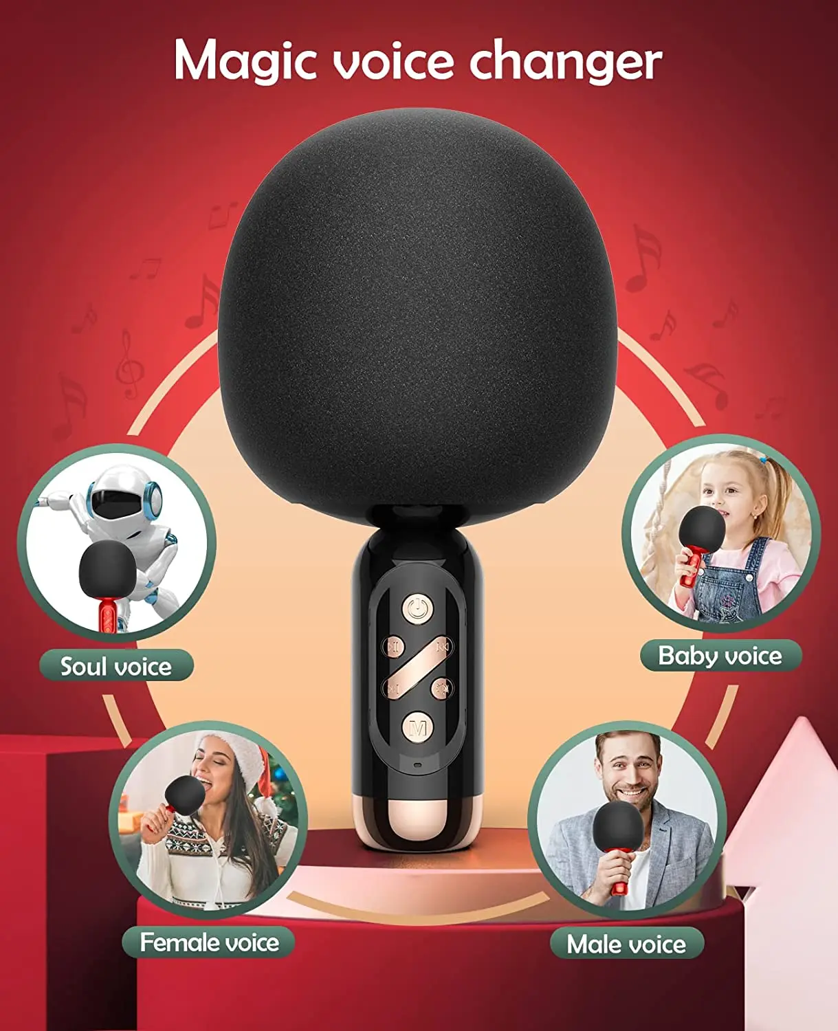 Беспроводной микрофон для караоке домашней пения портативный конденсаторный с