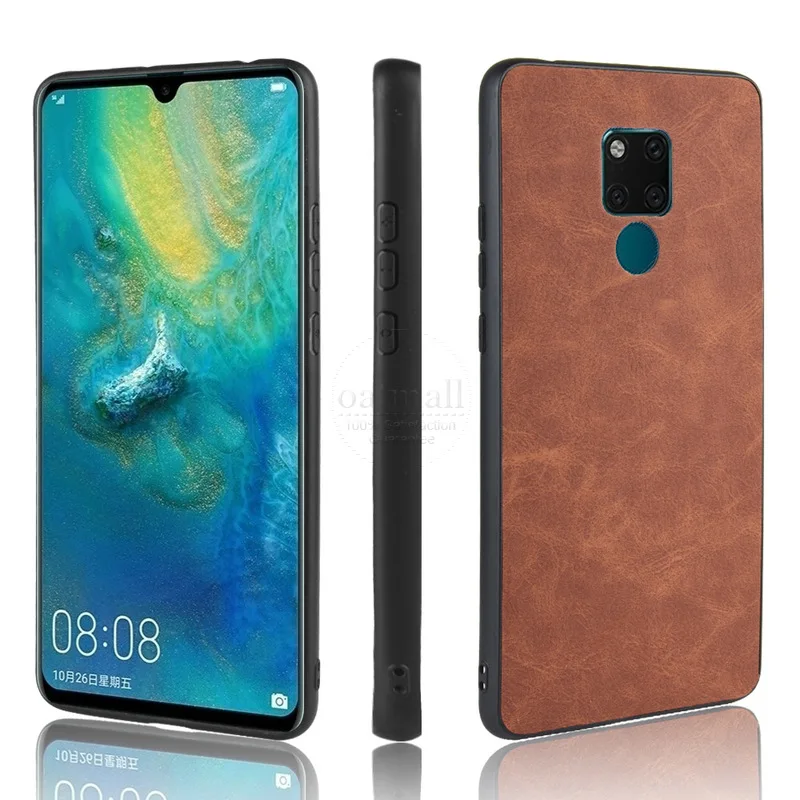 Новая модная задняя крышка из искусственной кожи для huawei MATE 20X5G силиконовый чехол