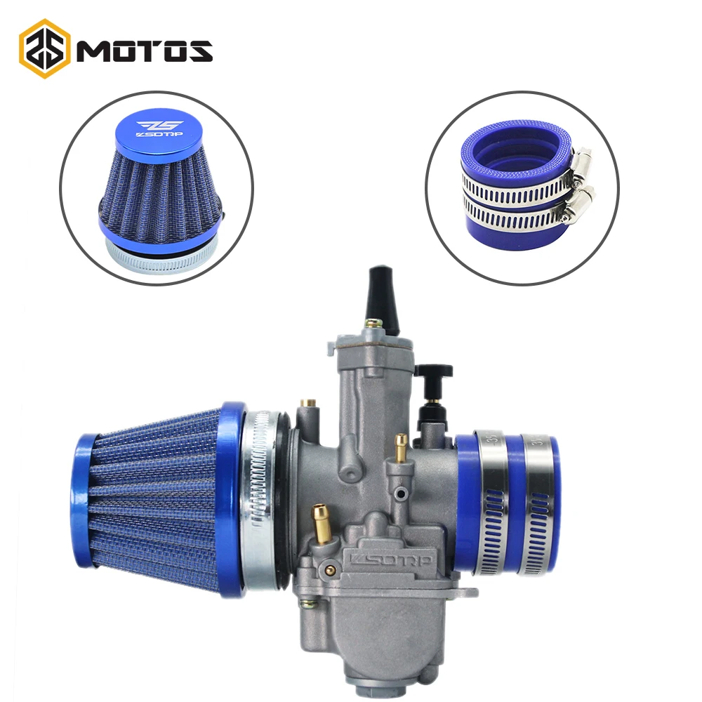 Карбюратор ZS для мотоцикла PWK 21 24 26 28 30 32 34 мм воздушный фильтр и держатель