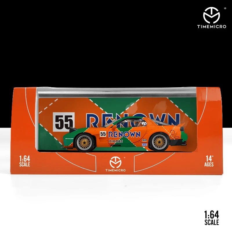 TimeMicro 1:64 Mazda RX-7 Renown Snapon Ordinary/Luxury с фигуркой литая модель автомобиля | Игрушки и