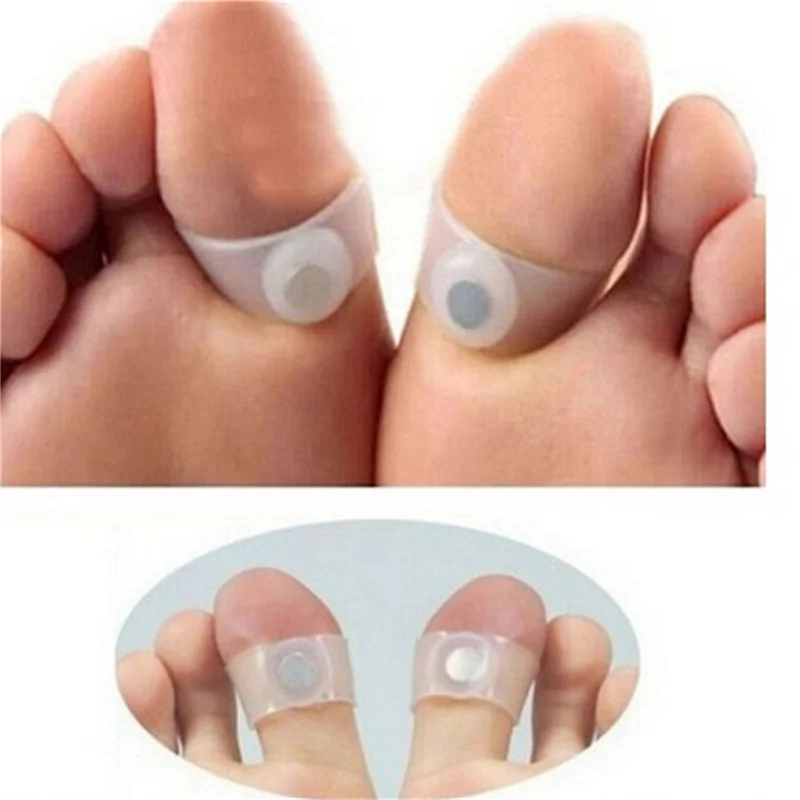 

1Pair Slimming Lose Weight Care Tool Silicone Magnetic Massage Foot Toe Rings