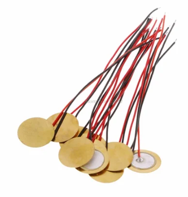 

20pcs/lot 15mm Piezo Elements buzzer Sounder Sensor Trigger Drum Disc With Wire Copper Piezo buzzers For Arduino Loudspeaker