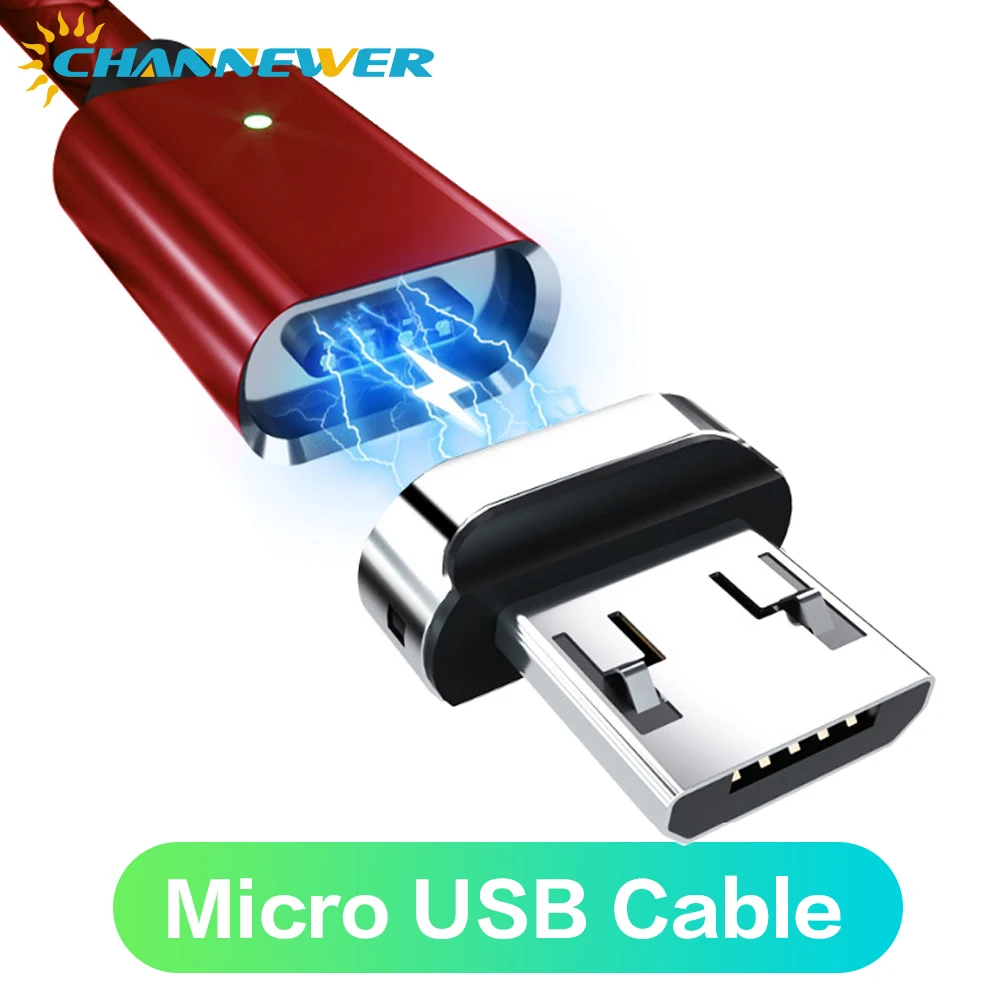 Магнитный кабель STONEGO, быстрая зарядка, магнитный кабель Micro USB и type C, кабель для синхронизации данных, кабели для телефонов, быстрая зарядка, магнитное зарядное устройство, кабель - Цвет: Red Micro Cable