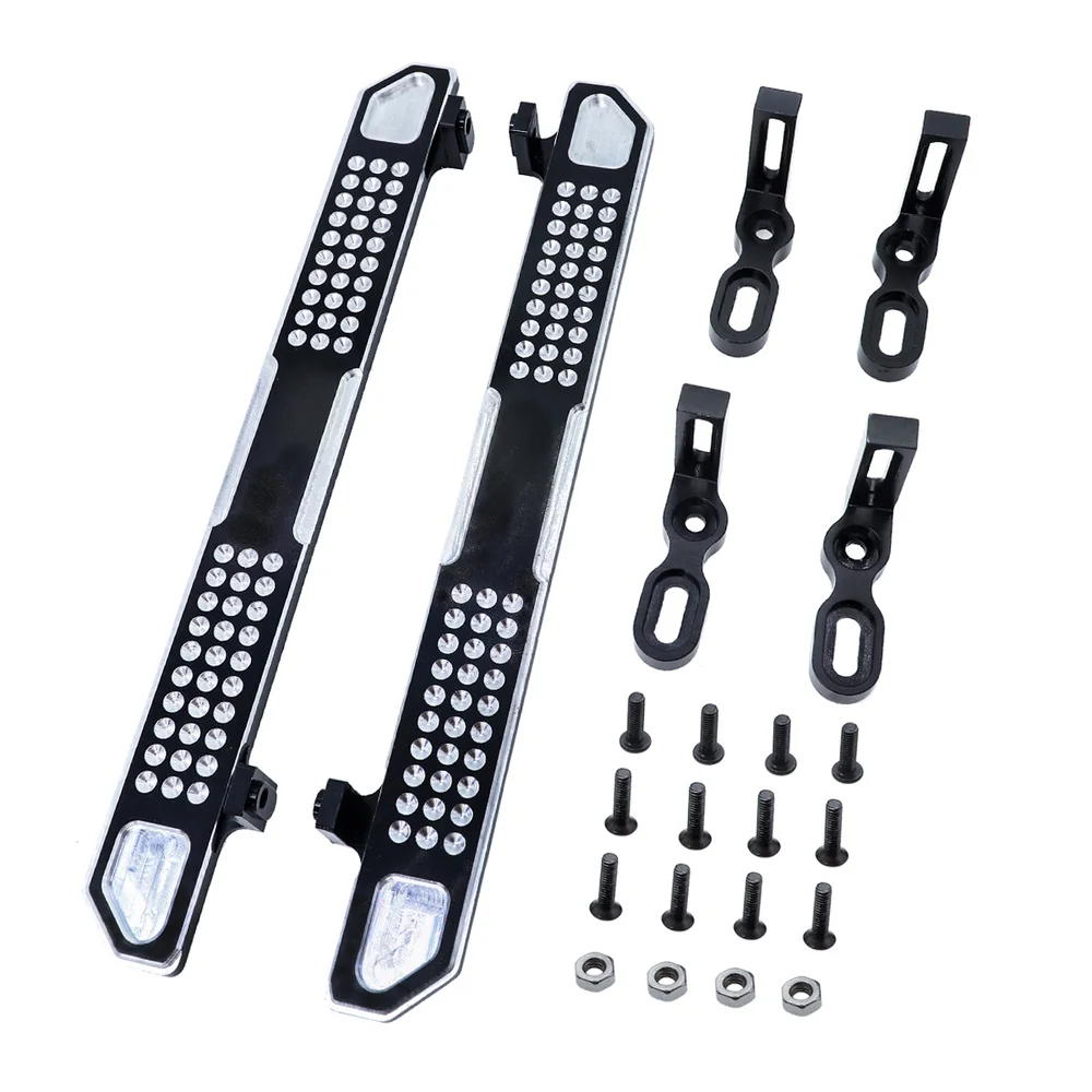 

2PCS 1/10 TRX4 Metal Side Plate Pedal Aluminum Footplate for 1:10 RC Rock Crawler Car Traxxas TRX-4 TRX4 Upgrade Parts