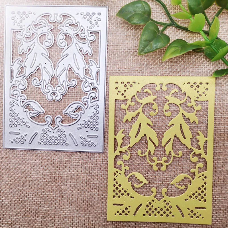 

New Metal Cutting Dies Scrapbooking greeting card leaves DIY Album Paper Card Craft Embossing stencil Dies 90*140mm