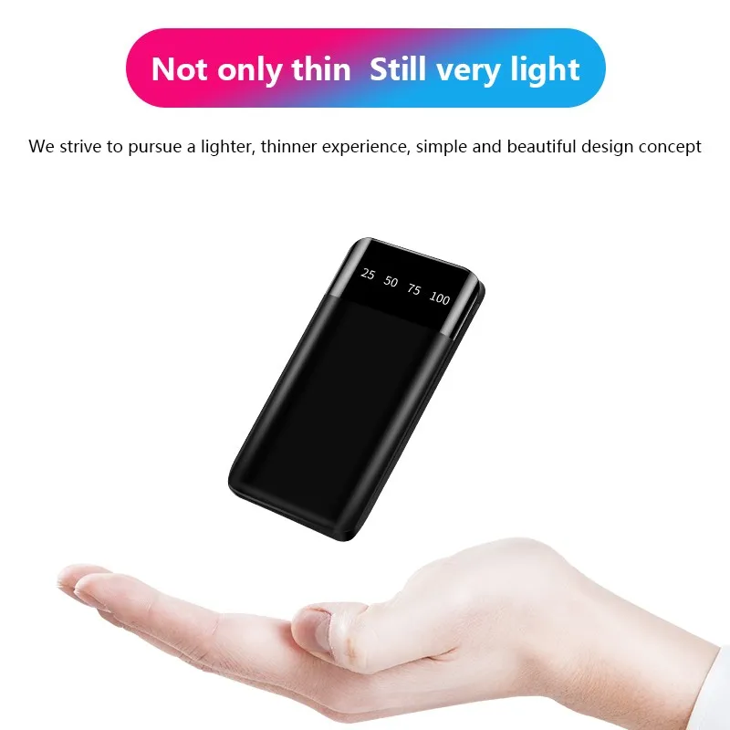 2019 новый внешний аккумулятор 10000 мАч для Xiaomi Mi 2 USB портативное зарядное