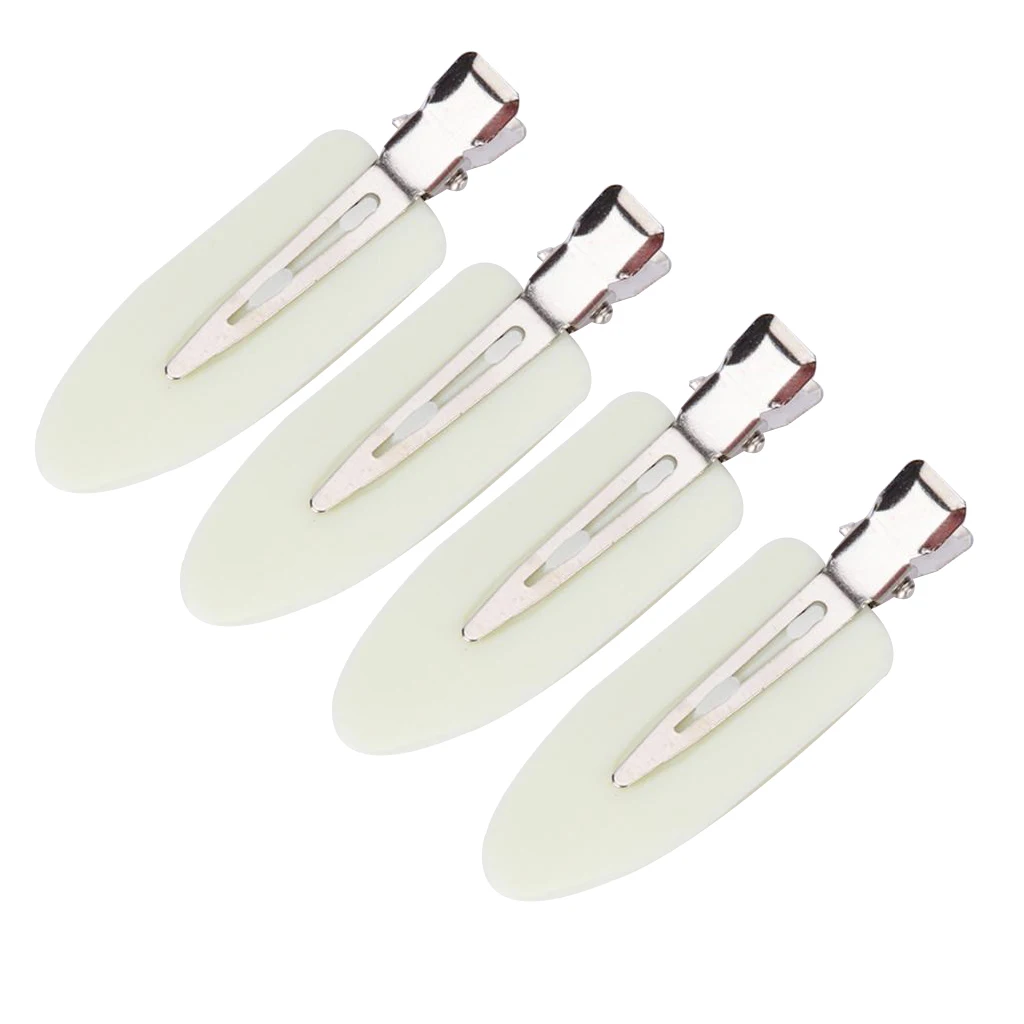 Пластмассовая заколка для волос смешанный цвет без сгибания 4 шт. бесшовные