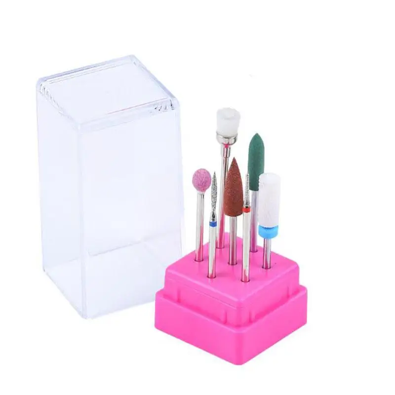 Набор керамических сверл для ногтей 7 шт. акриловая пилка кутикулы электрическая