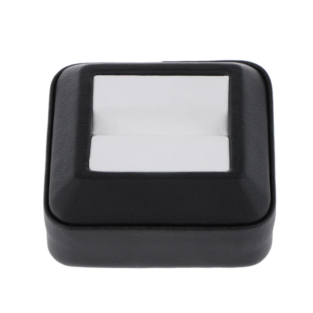 Черный драгоценный камень Дисплей Коробка Чехол для хранения драгоценных камней